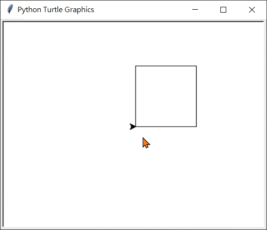 用 for 迴圈畫正方形